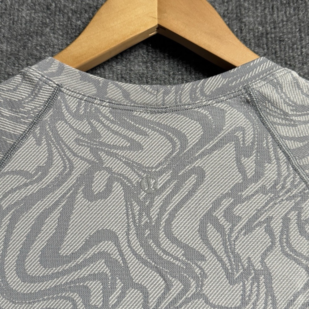 Lululemon Swiftly Tech SS 2.0 Shirt Marble Dye Rhino Grey Flat Chest 17" - Picture 10 of 16